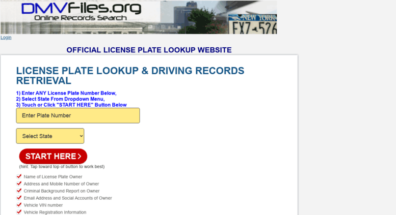 look up license plate number by owner name
