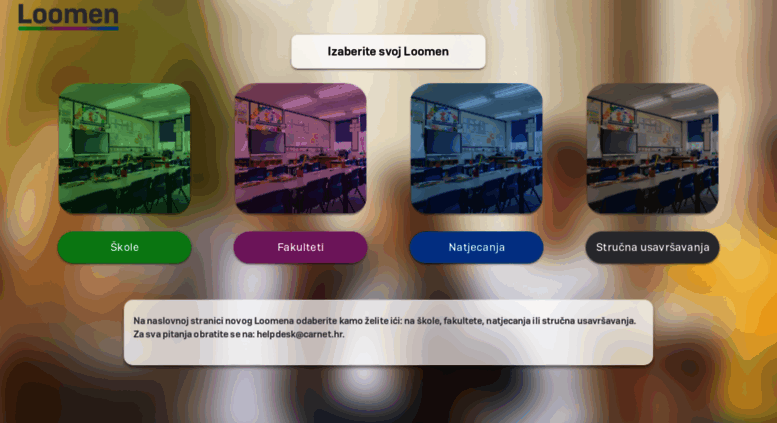 Access loomen.carnet.hr. CARNet lms - loomen