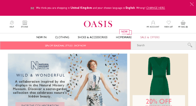 oasis clothing online