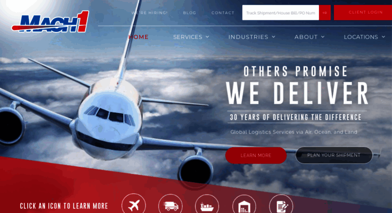 Access Mach1air Freight Forwarding And Global Logistics Service Mach1air Screenshot