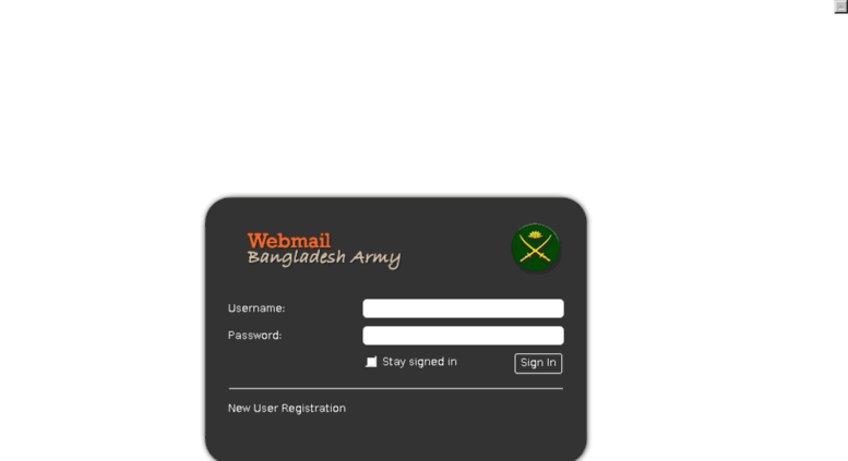 Access mail.army.mil.bd. Bangladesh Army Web Mail Sign In