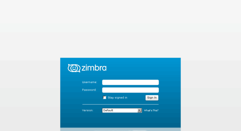 zimbra web client sign in txstate