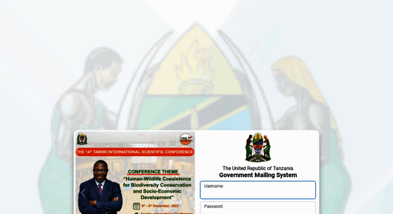 Access mail.uchukuzi.go.tz. Government Mailing System :: Log in