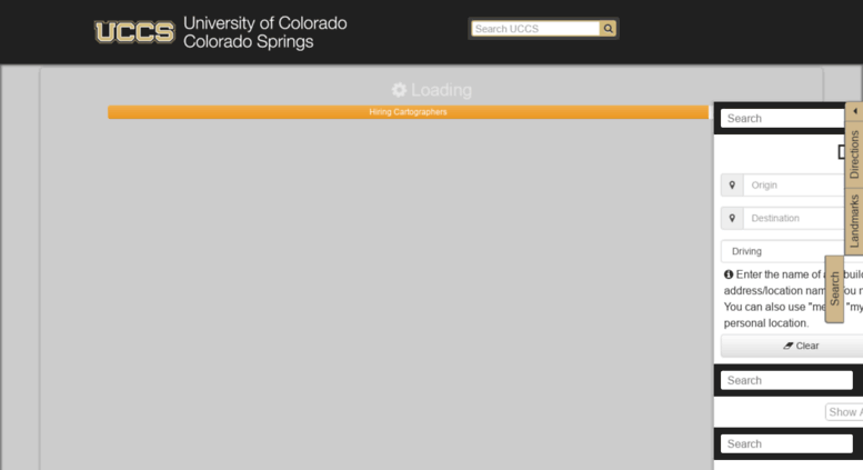 Access map.uccs.edu. UCCS Campus Map