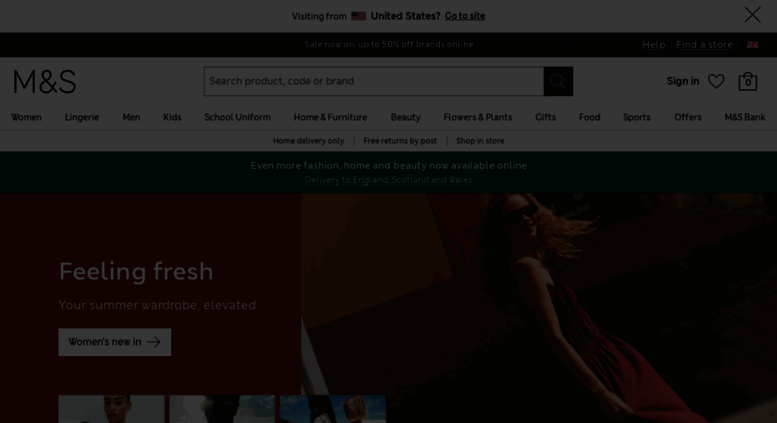 Access marksandspencer.co.uk. Welcome to Marks & Spencer