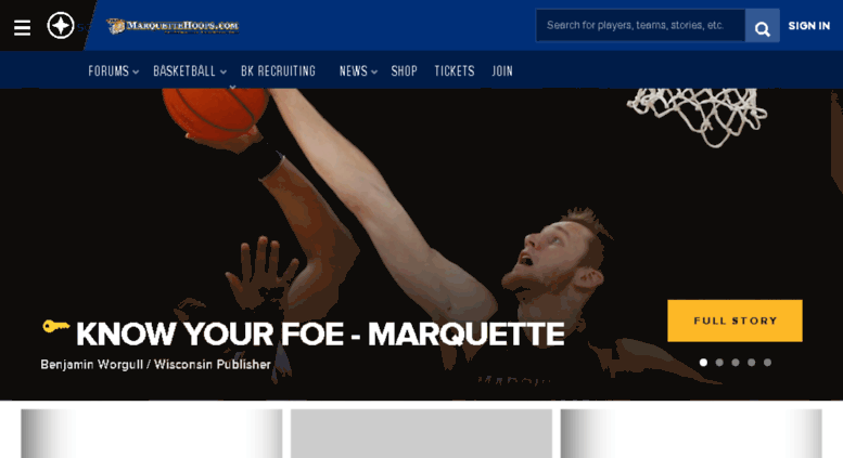 Access Marquettescoutcom Marquette Golden Eagles