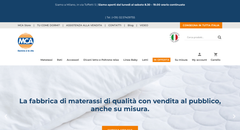 Fabbrica Materassi Milano.Access Materassimca Com Materassi Mca Milano