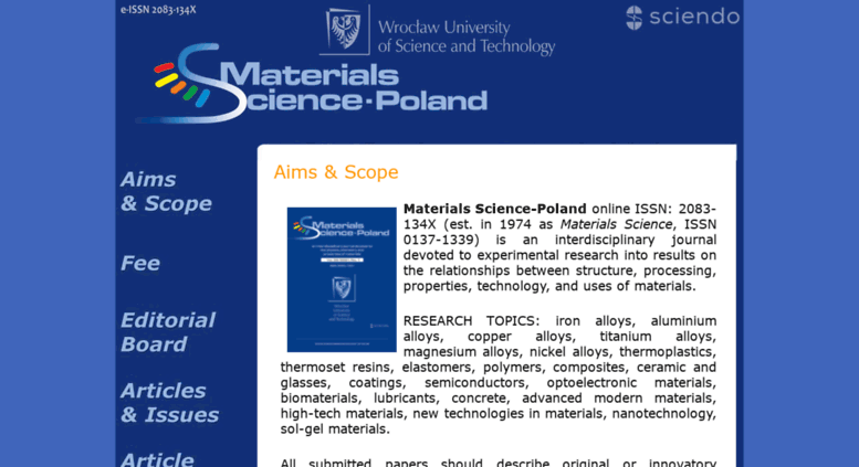 Journal Of Materials Science Technology Impact Factor 2018 ...