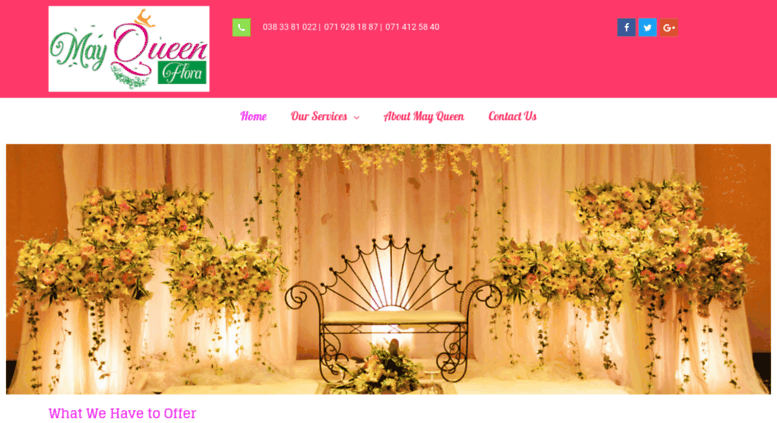 Access Mayqueenflora Com Home May Queen Flora Wedding Flower