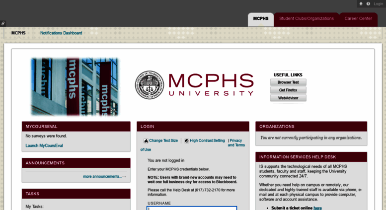 Access Mcphs Blackboard Com