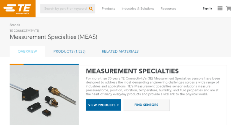 Access meas-spec.com. Measurement Specialties - MEAS Sensors | TE ...