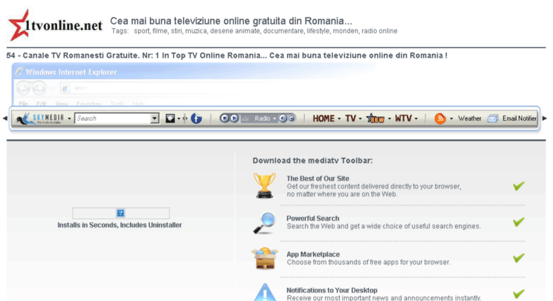 Access Mediatvtoolbar Media Toolbar Com Tv Online Romania Tv
