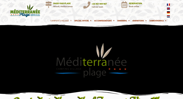 Access Mediterranee Plagecom Camping Mediterranée Plage