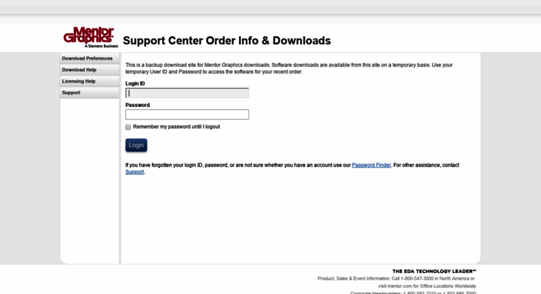 Access mentor-orders.subscribenet.com. Support Center Order & Downloads : Login
