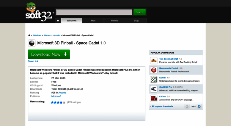 play pinball space cadet online free