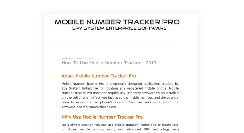 mobile number tracker pro