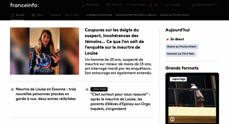 Access Mobilefrancetvinfofr Franceinfo Actualités En