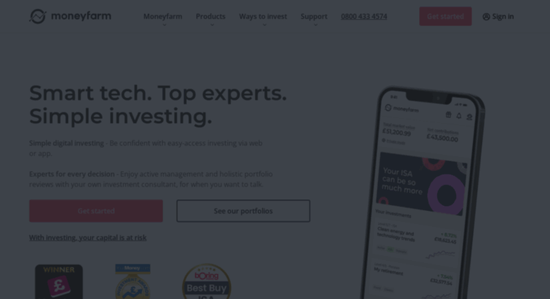 Access Moneyfarm Co Uk Wealth Management Online Investments - moneyfarm co uk scre!   enshot