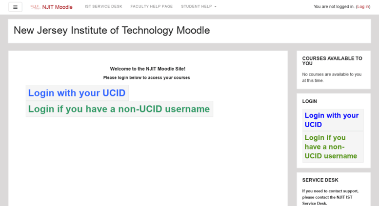 Access Moodle2 Njit Edu New Jersey Institute Of Technology Moodle