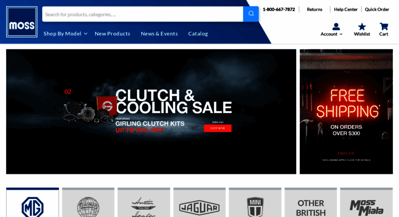 Access Mossmotors Com Mg Triumph Austin Healey Parts And Accessories Moss Motors