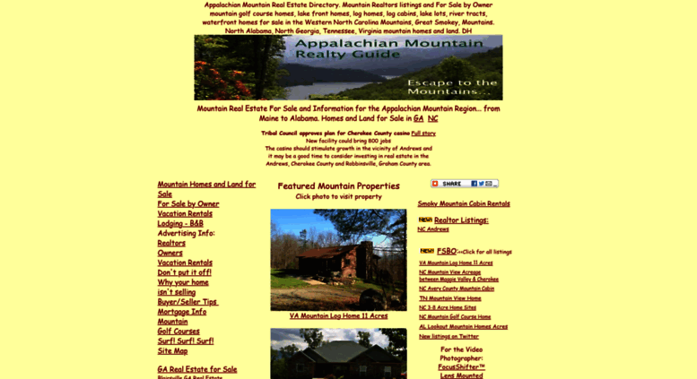 Access Mountain Realty Guide Com Appalachian Mountain Realty