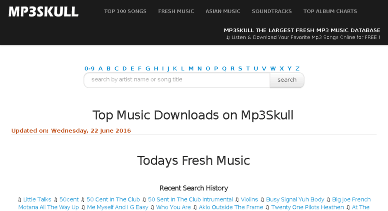 mp3 skull music free downloads