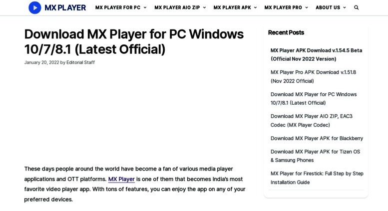 Access Mxplayerappdownloadcom Mx Player App Download Mx