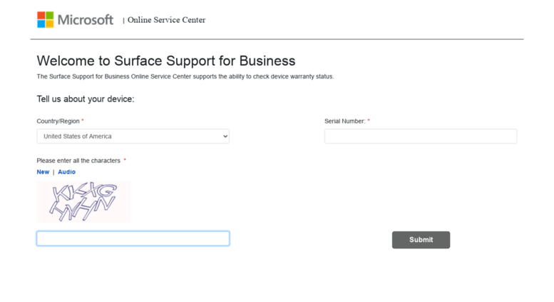 Access Mybusinessservice Surface Com Surface Support For Business