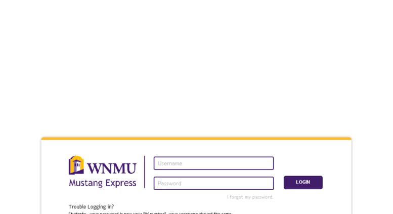 Access Mycampus wnmu edu Mustang Express