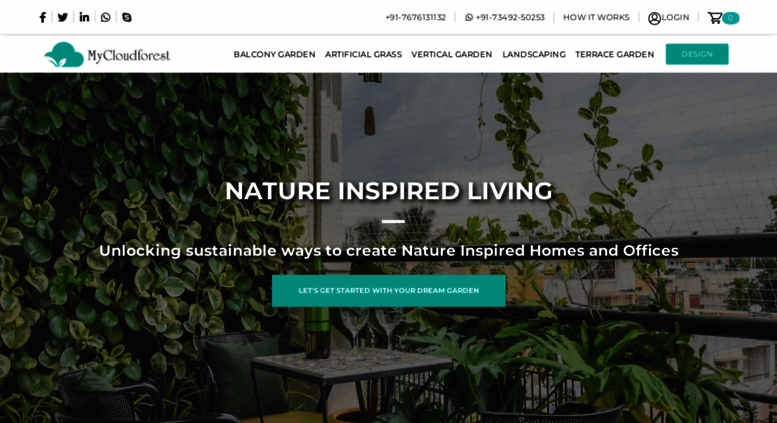 Access mycloudforest.com. Landscaping