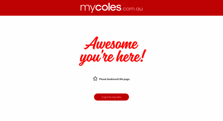 Access mycoles.com.au. mycoles