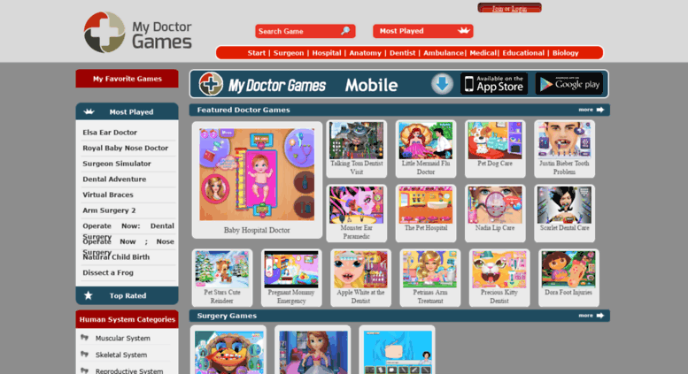 Access Mydoctorgames Com Doctor Games Online