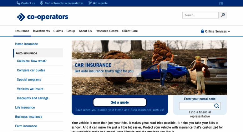Access myenroute.cooperators.ca. Car Insurance & Quick