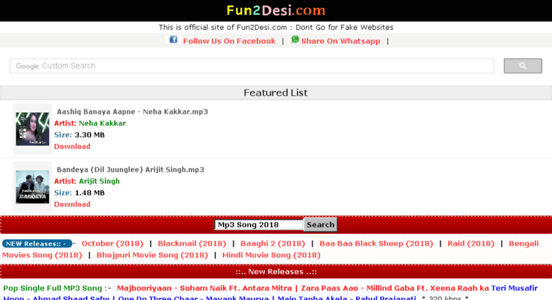 hindi movie song download website