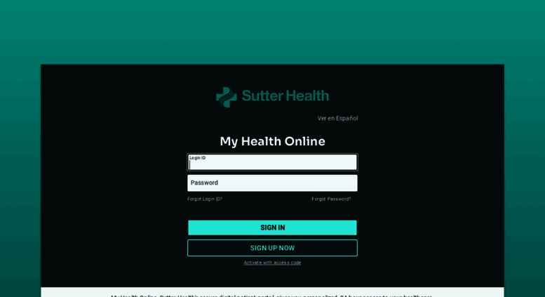 Sutter Health My Chart