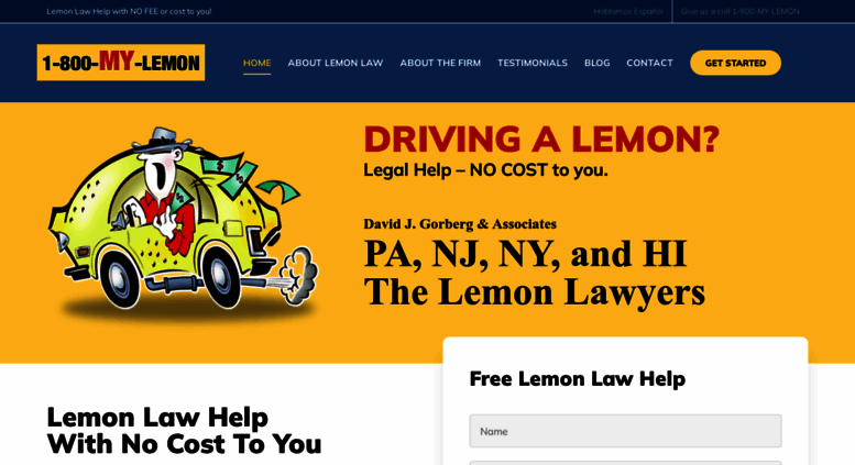 Access Mylemon Com Lemon Law Pa Nj Ny