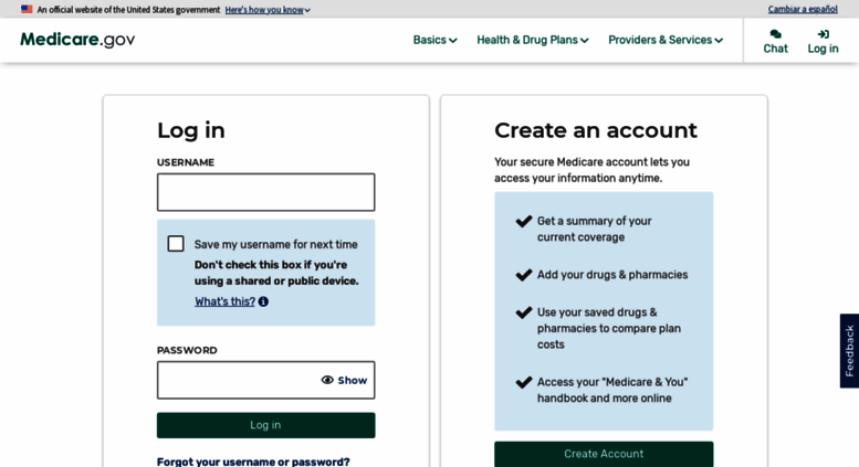 Access Mymedicare.gov. Medicare.gov