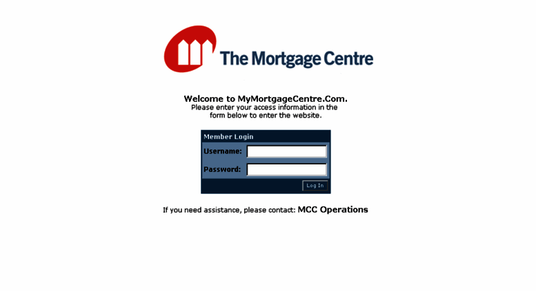 Access mymortgagecentre.com. My Mortgage Centre - Please Log In
