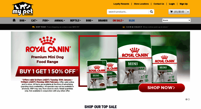 my pet warehouse online