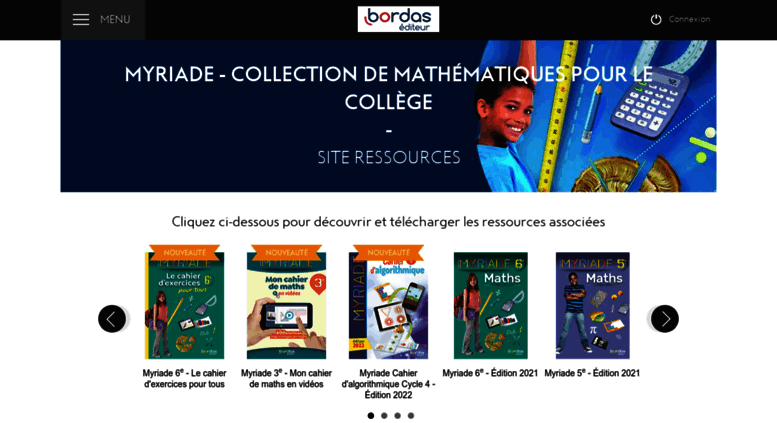 Access myriade.editions-bordas.fr. Myriade - collection de ...