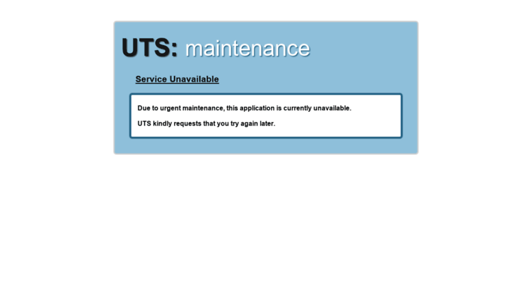 uts timetable