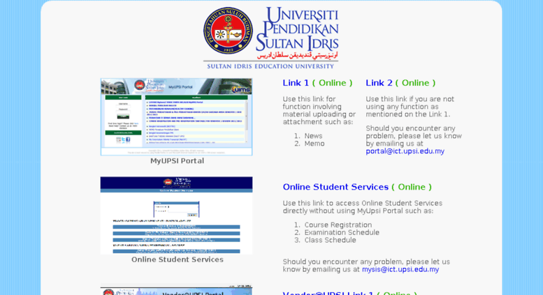 Access myupsi.upsi.edu.my. My UPSI Portal