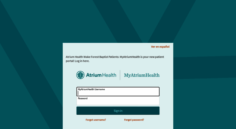 Access Mywakehealth MyWakeHealth Login Page