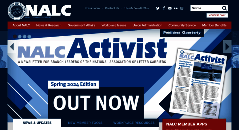 Access nalc.org. National Association of Letter Carriers AFL-CIO