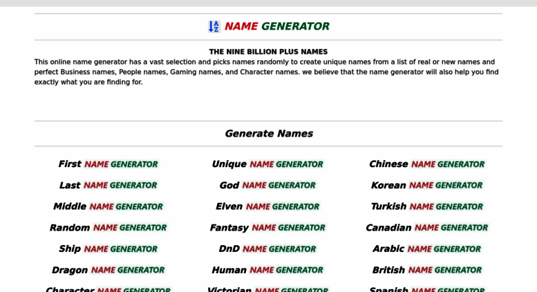 Boy Name Generator