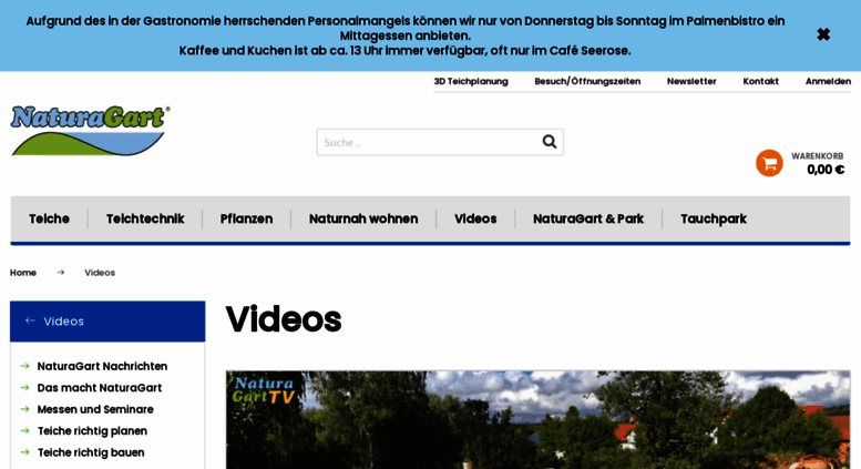 Access Naturagart Tv Tv Videos Von Naturagart Uber Teichplanung