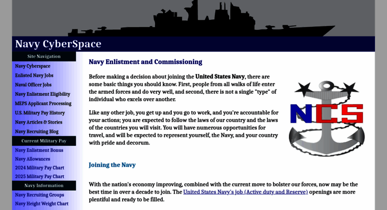 Navycs Pay Chart