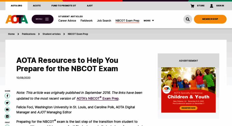 Access Nbcotexamprep.aota.org. AOTA Resources To Help You Prepare For ...