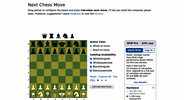 chess move calculator for winning