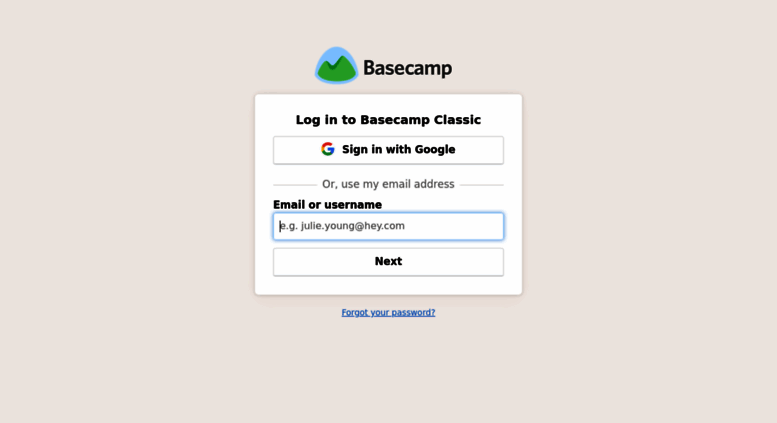 Access Nextdoor Basecamphq Com Basecamp Log In